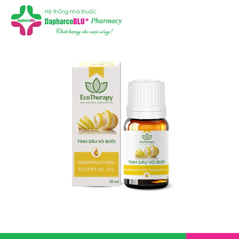 Tinh dầu VỎ BƯỞI cao cấp EcoTherapy [Lọ 10ml] xông phòng, khử mùi, lọc không khí