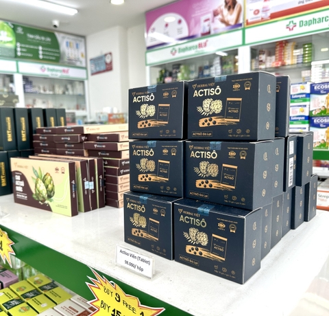 Viên uống ACTISO Đông Dược Việt [Hộp 10 gói x 5 viên hoàn]