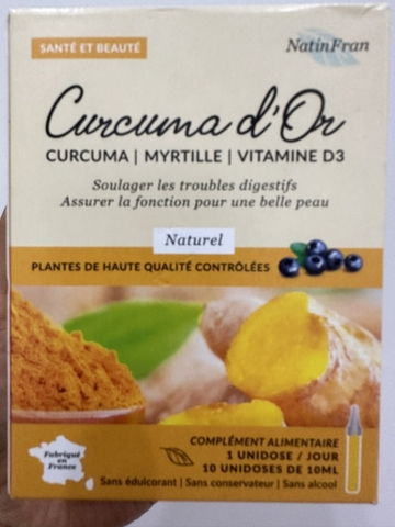 Tinh chất nghệ vàng 𝐂𝐔𝐑𝐂𝐔𝐌𝐈𝐍𝐄 𝐃’𝐎𝐑 𝐜𝐮̉𝐚 𝐍𝐚𝐭𝐢𝐧𝐅𝐫𝐚𝐧 14 ống