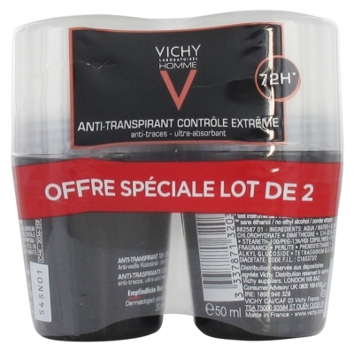 Lăn nách Vichy đen dành cho nam 72 giờ
