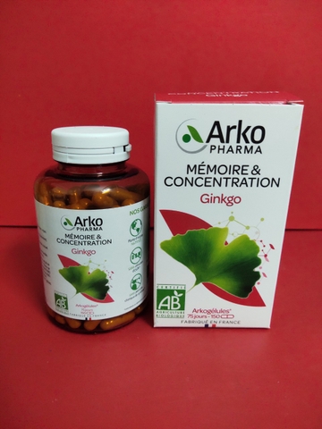 Bổ não arkopharma hữu cơ 150 viên MẪU MỚI