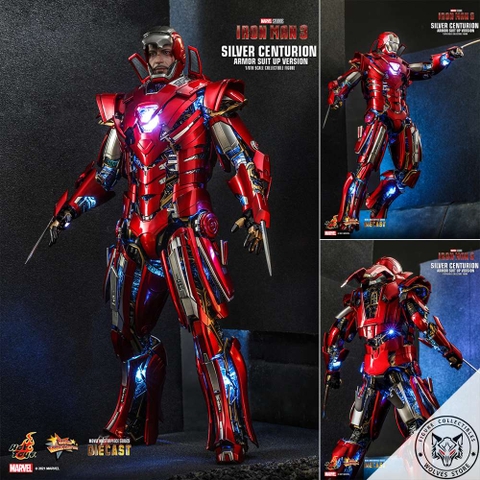 Hottoys MMS618: Hottoys Ironman Mark 33 Silver Centurion (Armor Suit Up ver.)