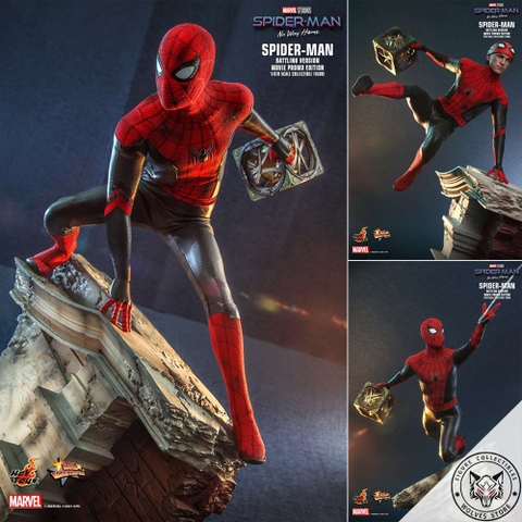 Hottoys MMS625: Hottoys Spiderman - Battling ver. (Spiderman: No Way Home)