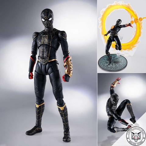 S.H.Figuarts: Spiderman Black and Gold suit (Spiderman: No Way Home)