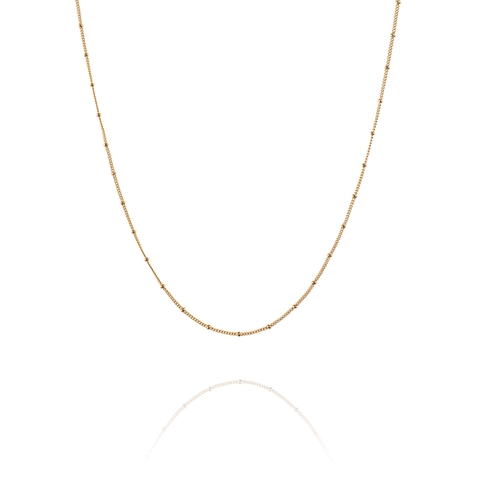 Dây chuyền trơn - Hạt bi nhỏ - Vàng