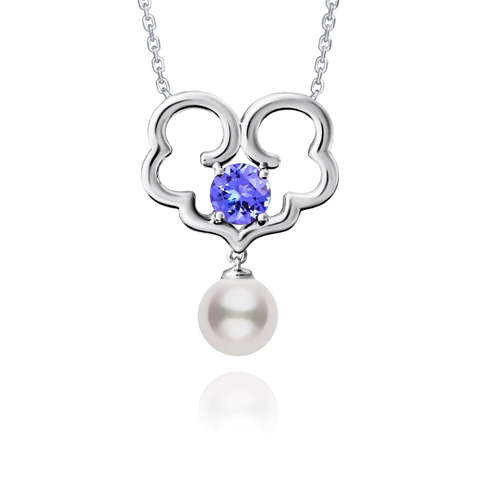 Dây chuyền The Timeless Blesings- 18kt White Gold with Tanzananite