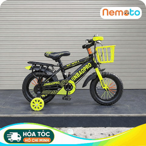 Xe Đạp Trẻ Em Thể Thao 12, 14, 16 Inch Có Giỏ, Baga Sau