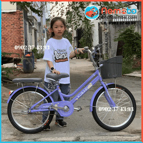 Xe Đạp Nữ KUBABY 2 Gióng Chắc Chắn Size 20inch - Mã KUBABY 20