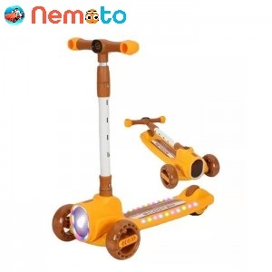 XE TRƯỢT SCOOTER 3 BÁNH CÓ ĐÈN NHẠC 2022