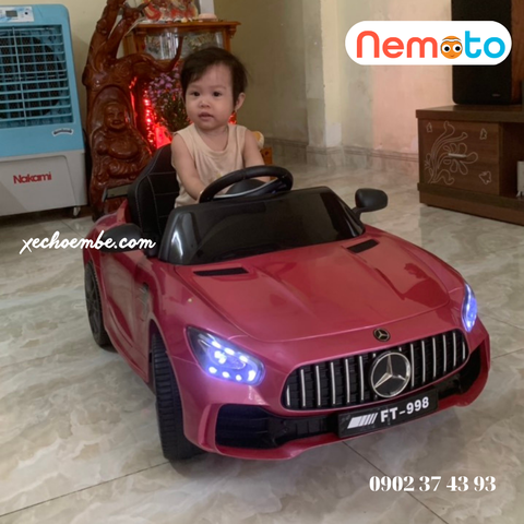 XE HƠI ĐIỆN SANG CHẢNH CHO BÉ GÁI SƠN TĨNH ĐIỆN FT-998