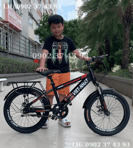 Xe Đạp Việt Nhật Xe Đạp Nam Hàng Việt Nam Kiểu Dáng Thể Thao Có Baga Size 20inch - Mã VN-101