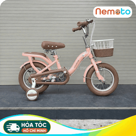Xe Đạp Trẻ Em Xaming  C1 - Size 12-14-16 Inch Có Giỏ Và Bánh Phụ
