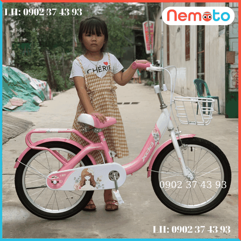 Xe Đạp Công Chúa Sườn Liền Chắc Chắn, Kiểu Dáng Mới Xinh Xắn Size  16 inch - Mã XDD