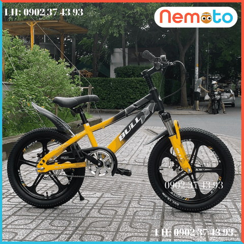 Xe Đạp  Địa Hình Thể Thao Cao Cấp Bánh Mâm, Phuột nhún, Thắng Đĩa Size 20inch - Mã BULL