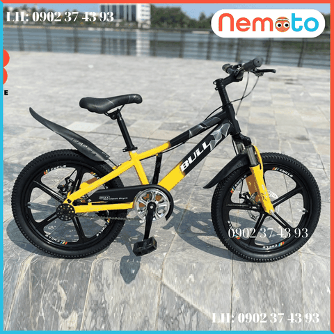 Xe Đạp Địa Hình Thể Thao Cao Cấp Bánh Mâm, Phuột nhún, Thắng Đĩa Size 18inch - Mã BULL
