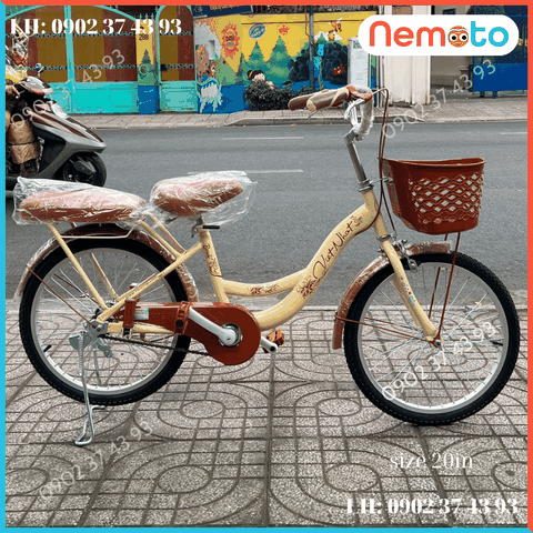 Xe Đạp Nữ Hàng Việt Nam khung sườn chắc chắn Size 20inch - Mã VN24