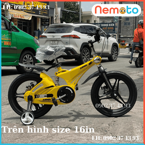 Xe Đạp Trẻ Em Jianer Cao Cấp  Có Phuột Nhún, Bánh Mâm, Thắng Đĩa Size 16inch - Mã JIANER J9