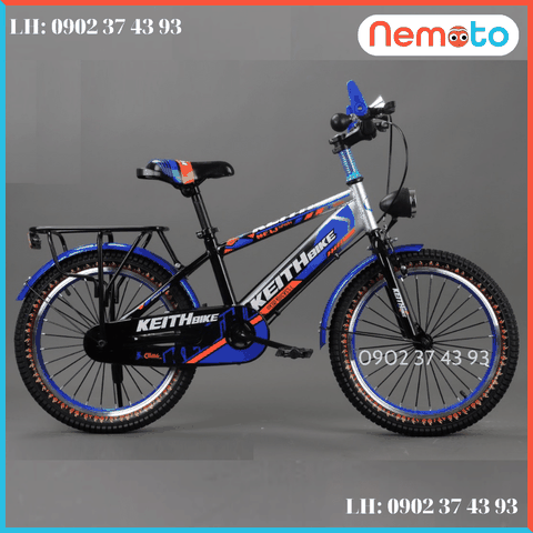 Xe Đạp Trẻ Em Thời Trang Cổ Ngang Kèm  Giá Rẻ Nhât Size 18inch - MT-18N