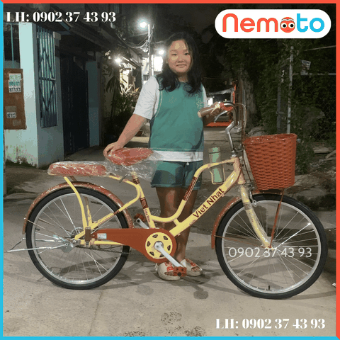 Xe Đạp Nữ Việt Nhật Mini Cao Cấp Size 24 inch - Mã LATE -VN2