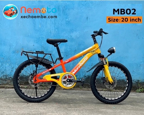 XE ĐẠP 20IN BÉ TRAI TỪ 8 TUỔI, CÓ BAGA - PHUỘT NHÚN MAY20