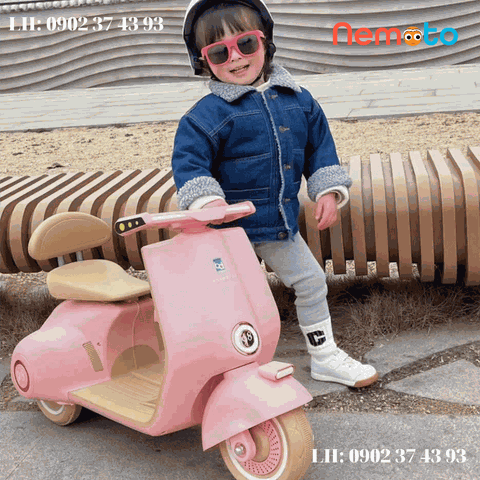 XE MÁY ĐIỆN VESPA SIÊU SANG CHO BÉ YÊU