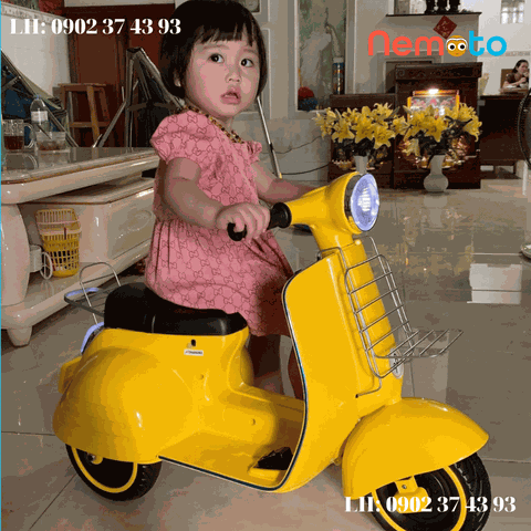 XE VESPA MINI DỄ THƯƠNG CHO BÉ