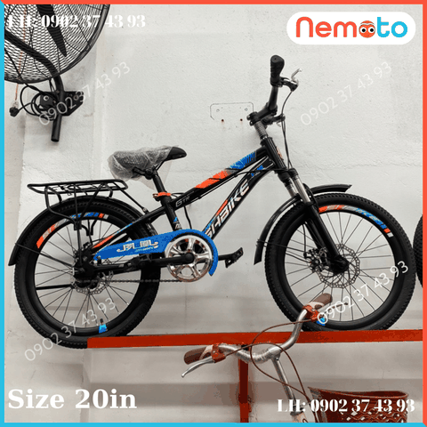 Xe Đạp Trẻ Em Thể Thao Cao Cấp Phuột Nhún/Thắng Đĩa Size 18inch - Mã  SHBIKE