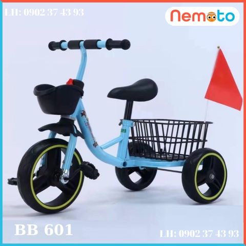 Xe 3 Bánh Có Giỏ Lớn Đằng Sau Ngộ Nghĩnh Cho Bé BB601