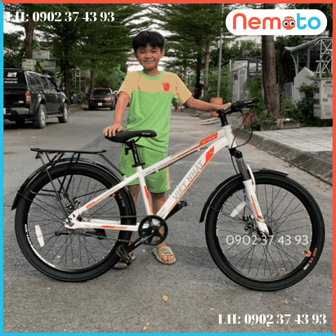 Xe Đạp Nam Việt Nhật - Hàng Việt Nam Cao Cấp Có Phuột,Thắng Đĩa Size 24inch - Mã DH3