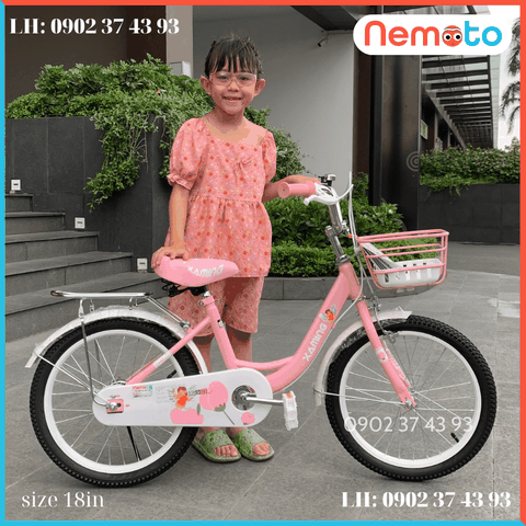 Xe Đạp Xaming Cho Bé Gái Thiên Thần Mẫu Mới, Rẻ Nhất Size16inch - Mã XM101