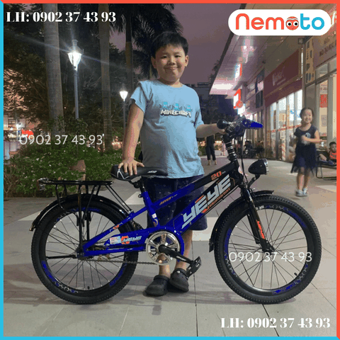 Xe Đạp Nam Khung 2 Sườn, Cổ Ngang Kèm Còi - Đèn Xe Size 20inch - Mã YEYE