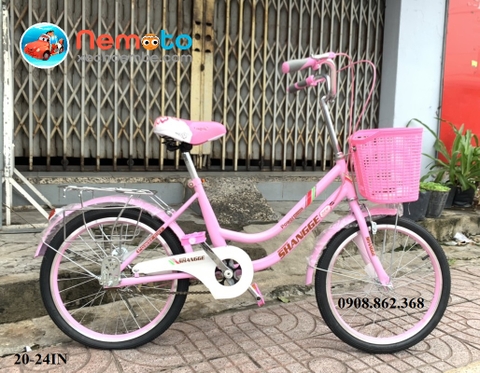 XĐ NỮ 22-24INCH ANGSI BIKE SƯỜN ĐẸP HỒNG/ANGSI