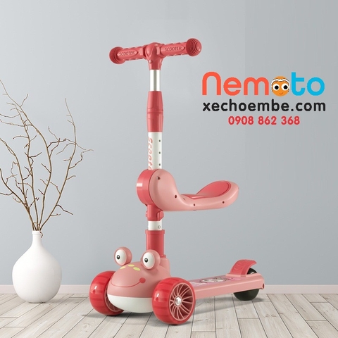 XE TRƯỢT SCOOTER ẾCH, CÓ GHẾ NGỒI, CÓ NHẠC/SCOOTER-ECH