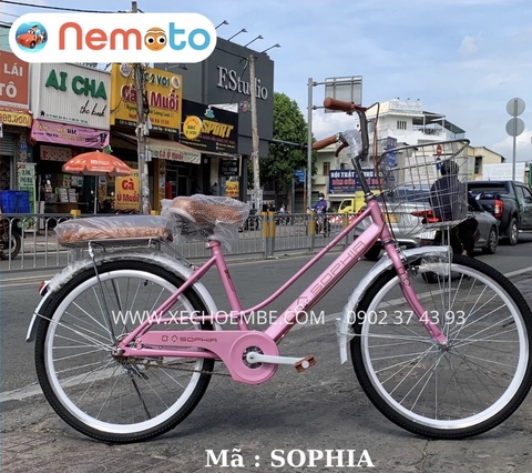 Xe Đạp Nữ 2 Gióng Cứng Cáp Size 24inch - Mã SOPHIA