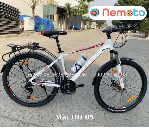 Xe Đạp Nam Việt Nhật  Cao Cấp Có Phuột,Thắng Đĩa Size 24inch - Mã DH05