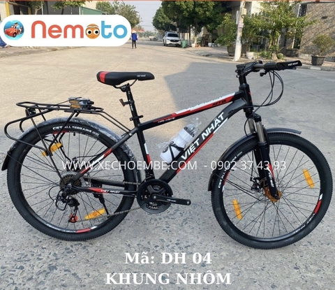 Xe Đạp Nam Việt Nhật Khung Nhôm Cao Cấp Có Phuột,Thắng Đĩa Size 26inch - Mã DH4