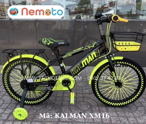 Xe Đạp Trẻ Em Kiểu Dáng Thể , Khung 2 Sườn Chắc Chắn Size 16inch - Mã KALMAN XM16