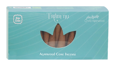 Trầm Nụ Tháp (Lư Xông) Đặc Biệt – Hộp Xanh Ngọc - 35 g