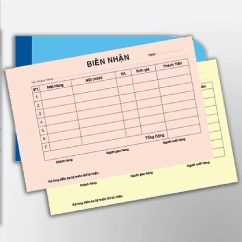 In biểu mẫu giao nhận - Delivery form book