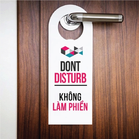 In thẻ treo cửa - Door hanger tag