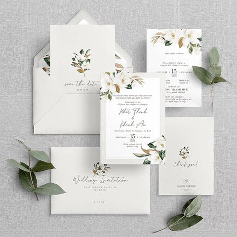 Thiệp cưới sang trọng - Luxurious wedding invitation