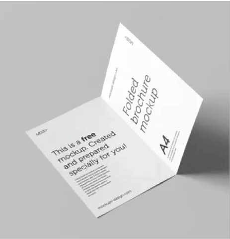 In tờ gấp đôi A4 - folded flyer A4