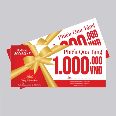 In phiếu quà tặng phổ thông - Gift voucher