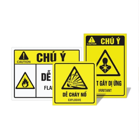 In nhãn cảnh báo - Warning label