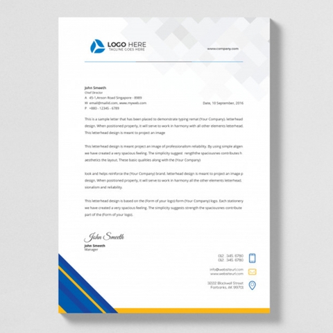 In giấy tiêu đề - Số lượng ít - Letterhead