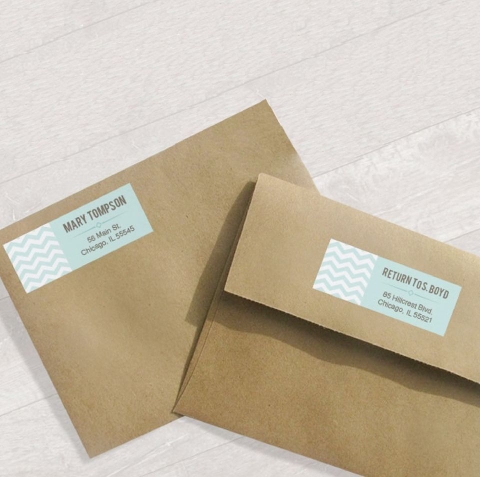 In nhãn danh thiếp - Business card label