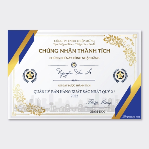 In giấy chứng nhận chứng chỉ