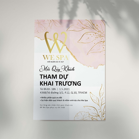 In nhanh thiệp khai trương - Opening card