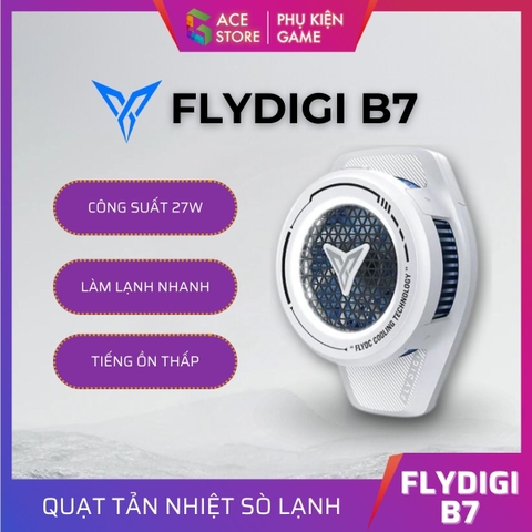 Flydigi B7 | Quạt tản nhiệt sò lạnh công suất 27W, tiếng ồn thấp dưới 37dB dành cho điện thoại