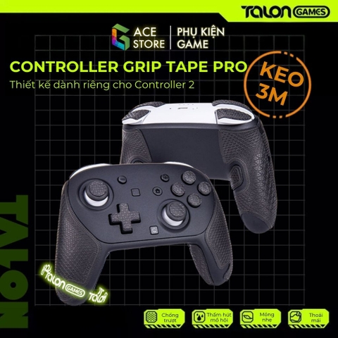 Grip Tape Pro Controller 2 – Miếng Dán 3M Chống Trượt Full Bộ | Talon Games